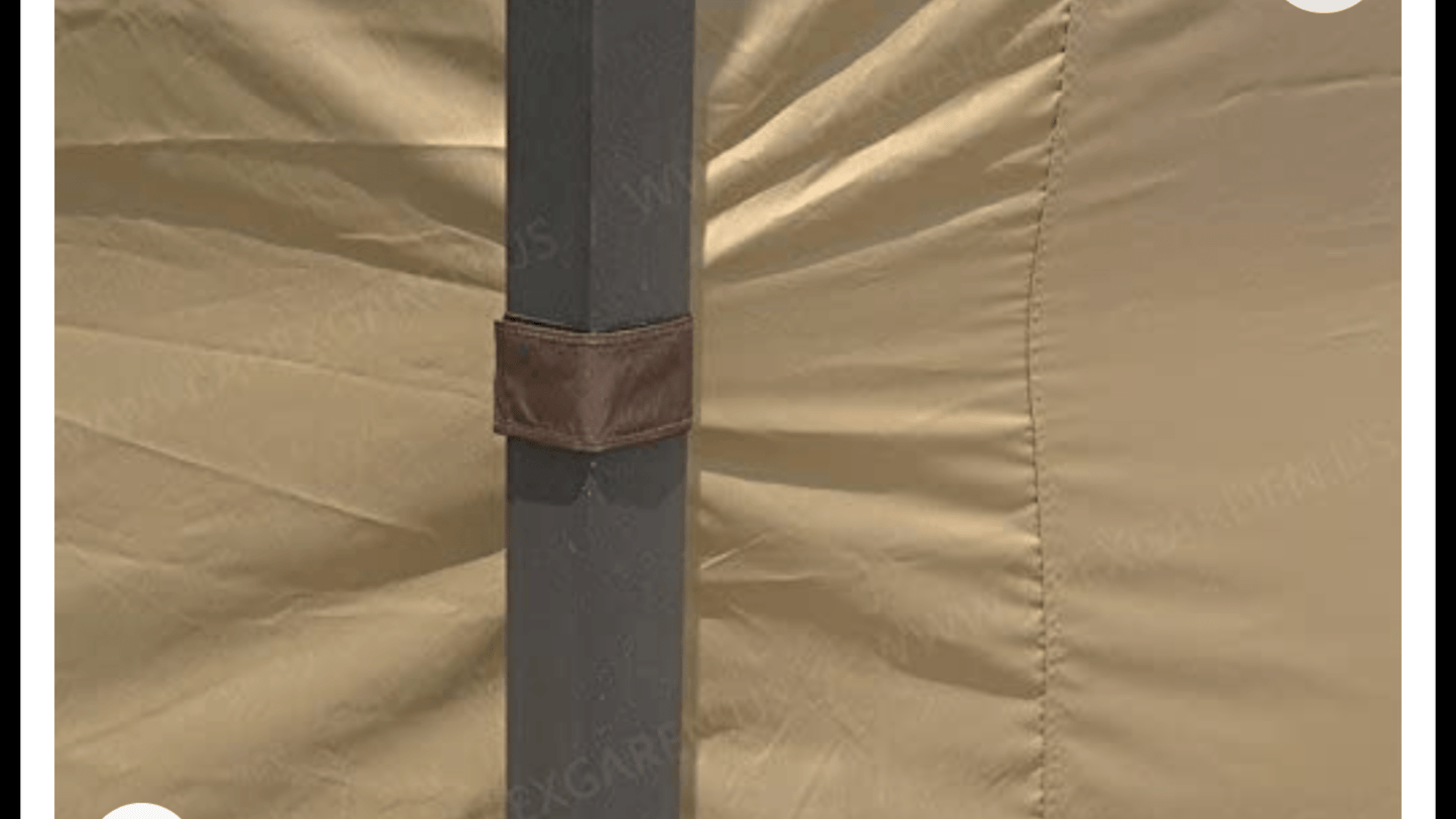Asheville 10 x12 full set gazebo curtains 4 sides with zippers