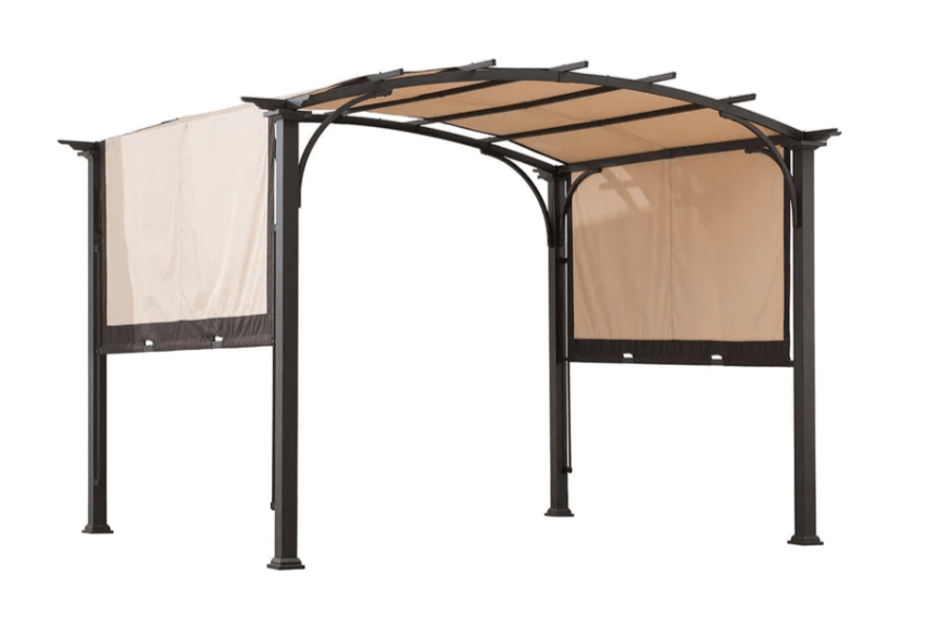 Beige Replacement Allen and Roth Canopy For Domed Top RetracTable Shade Pergola (10X10 ft )