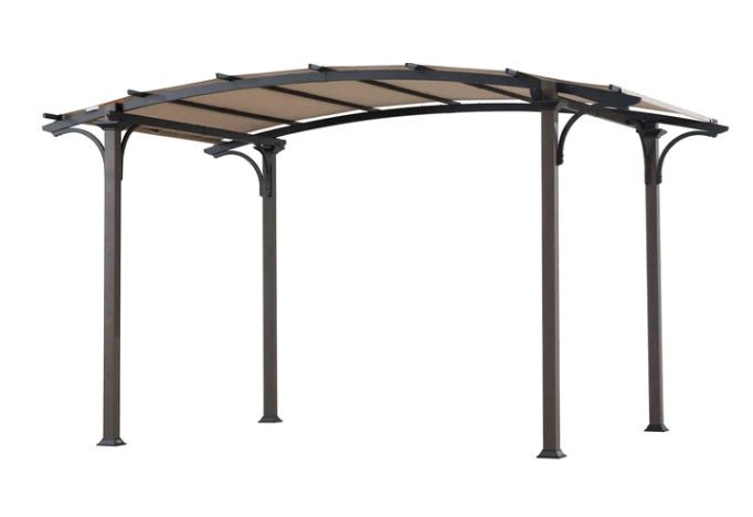 Beige Replacement Water Resistant Canopy For Hampton Bay Pergola(Sling Fabric) (8.5x13 Ft) Sold At Home Depot