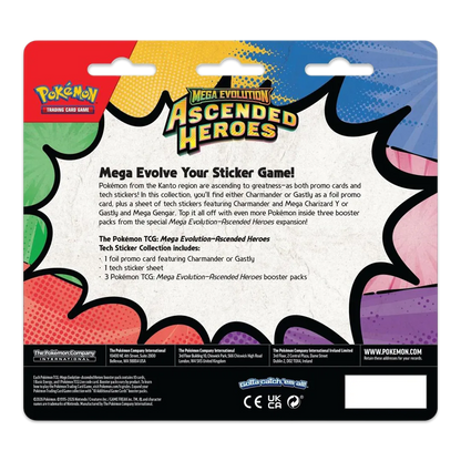 Pokemon - Mega Evolution: Ascended Heroes (Gastly) Tech Sticker Collection