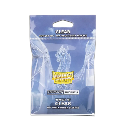 Dragon Shield Game Sleeves Reinforced Thickness Perfect Fit Inner Sleeves 100Ct Pack