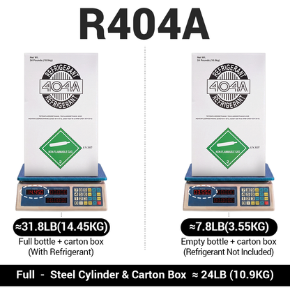 24LB R404A R-404A Freon Refrigerant Gas