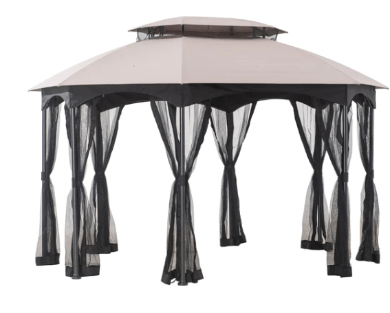 Beige Replacement Mosquito Netting Cover For Manhattan Gazebo A101001100 Sold At BigLots