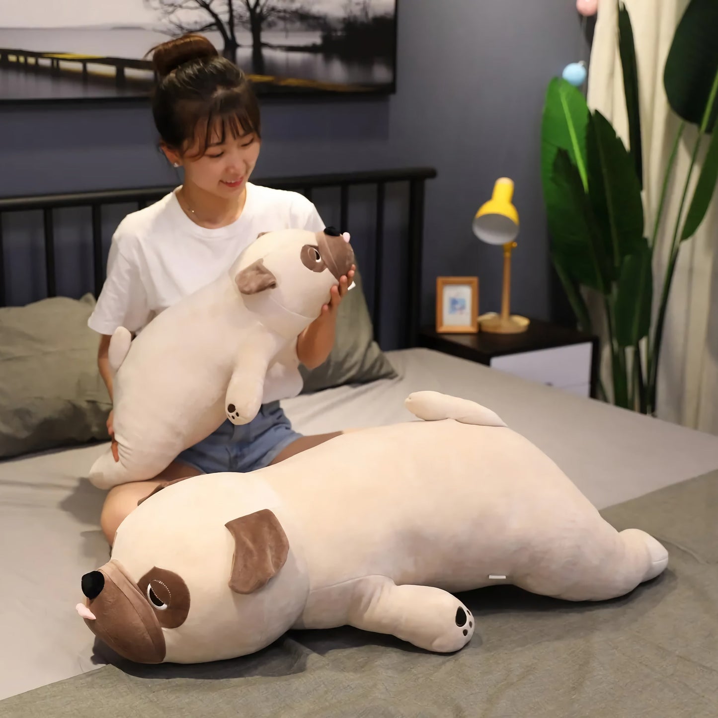 Lazy Pug Loaf Plush