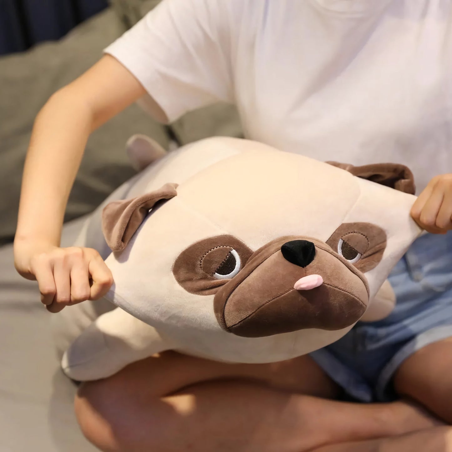 Lazy Pug Loaf Plush