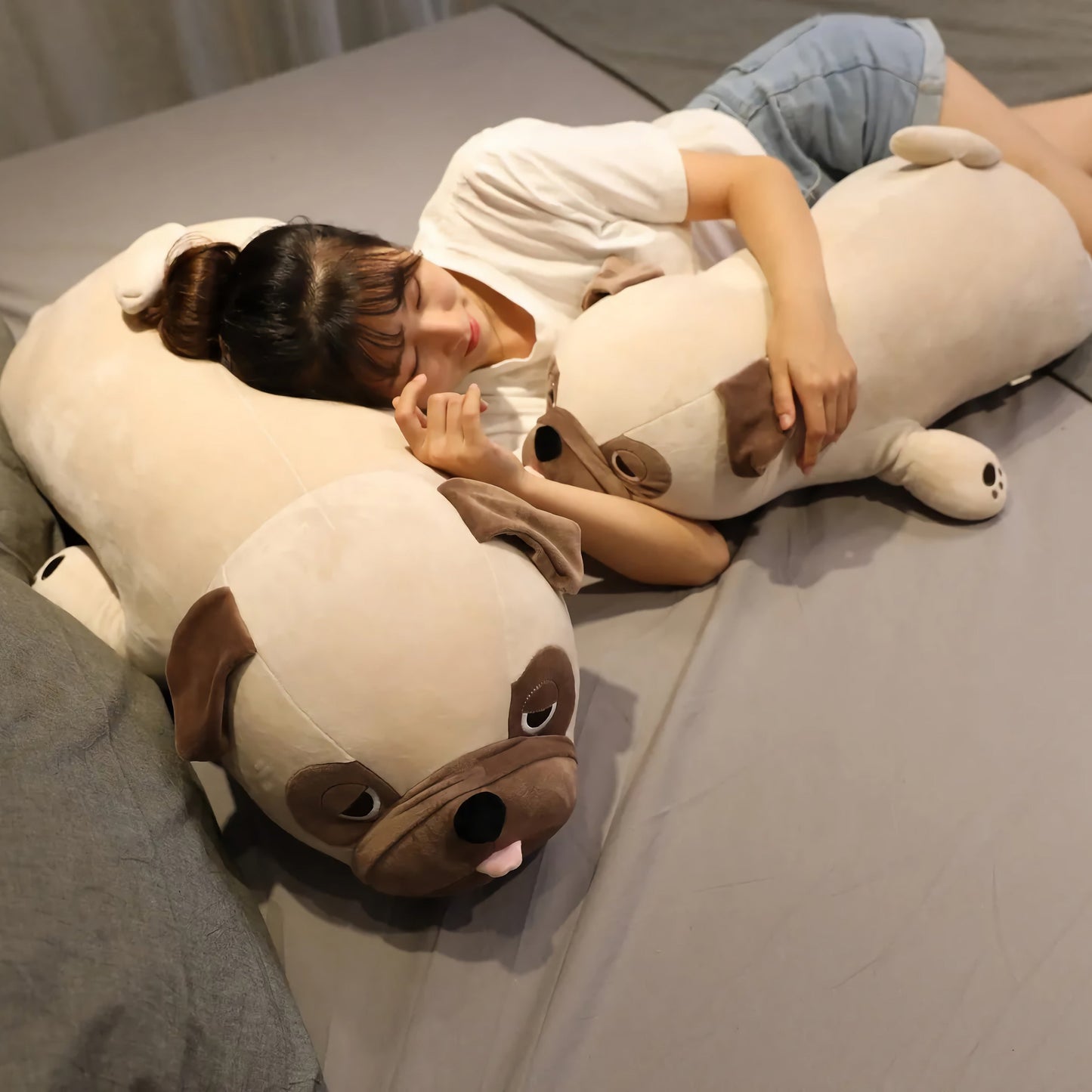 Lazy Pug Loaf Plush